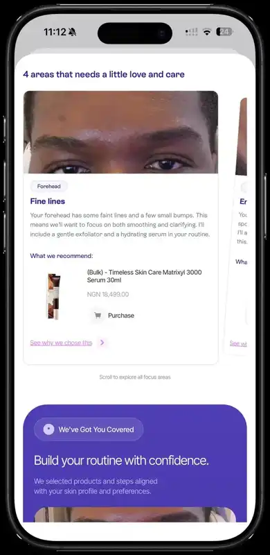 Oyster scanning and analysing a selfie