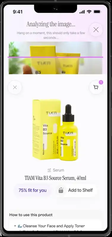 Oyster product match with fit score